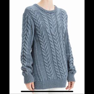 Theory Twisted Cable-Knit Wool-Blend Sweater